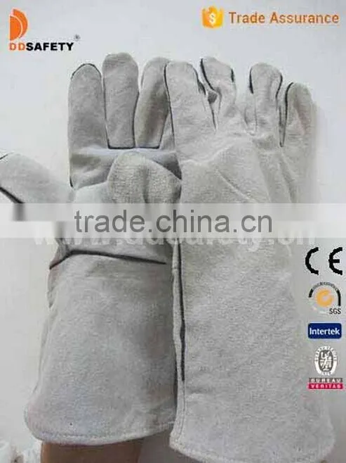 Grey Cow Split Welding Gloves