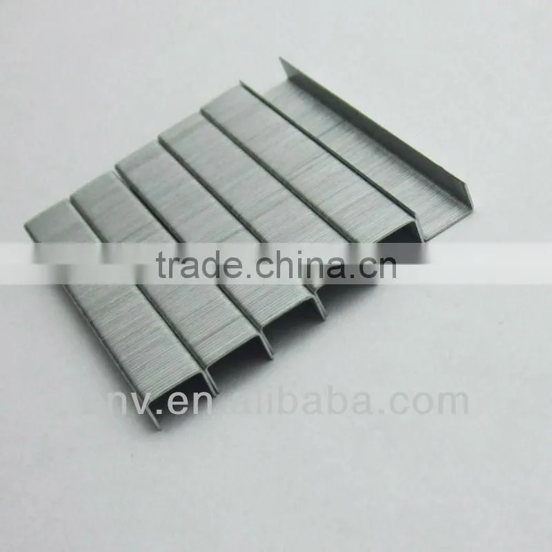 Silver color galvanized 7mm narrow crown no.64 staples