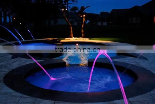 Pool colorful water flow laminar fountain nozzle