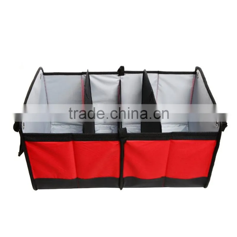 Waterproof 600D Polyester Folding Trunk Organizer With Handles