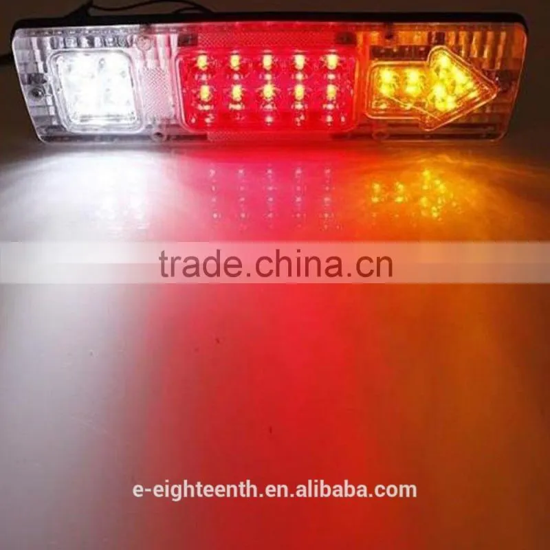 2016 new 12V 24V LED light Rear Turn Signal Truck Trailer Caravan Led Trailer Tail Lights Stop Rear Tail Indicator Light