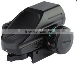 Erains TAC Optics Tactical Reflex Sight with 4 variable red dot reticles scope with red laser sight attached