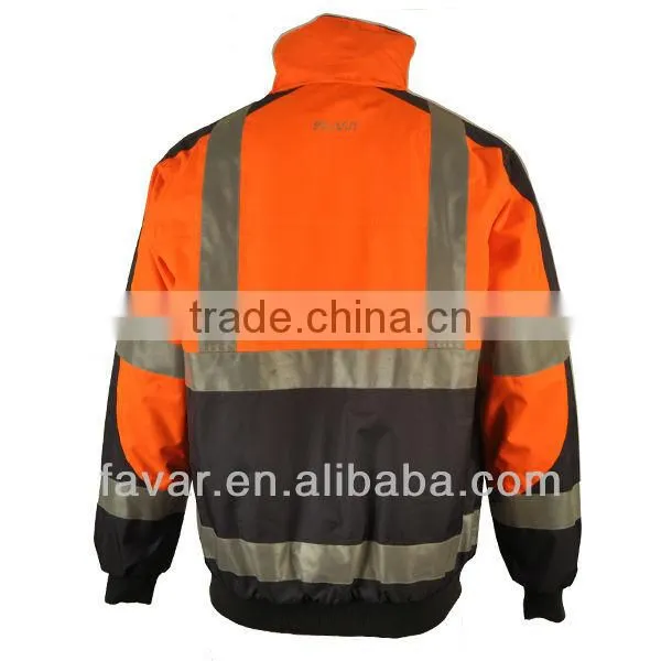 Oxford winter flame retardant reflective jacket coat 240gsm