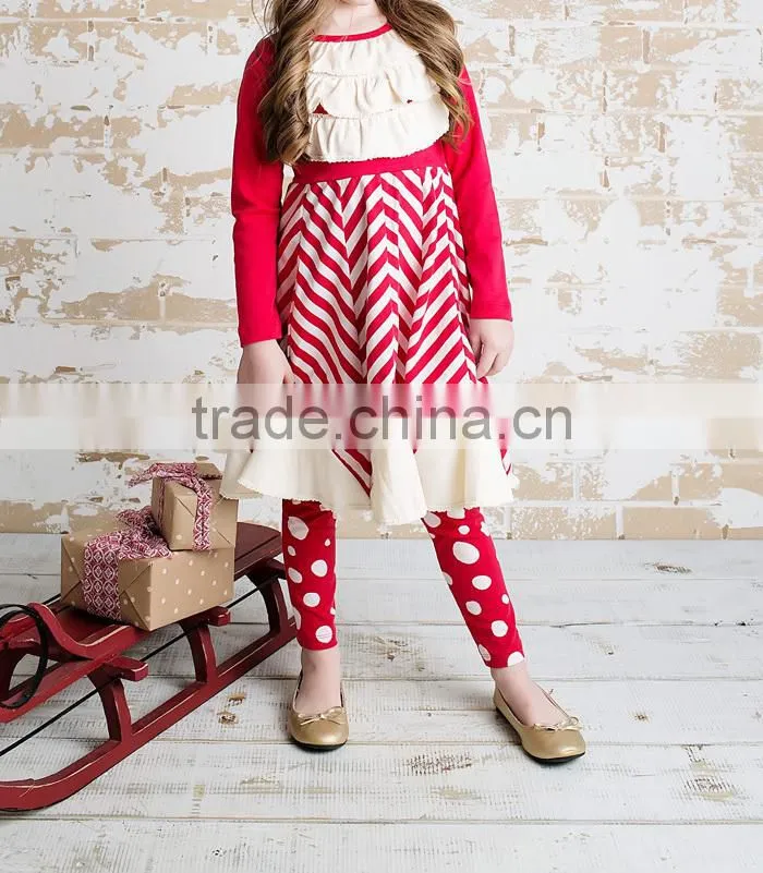Girls Christmas Outfit With Pants Red Clothing Kids Clothes Sets