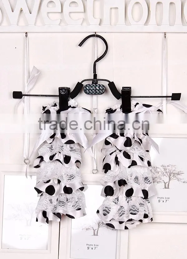 Hot sales! snow white princess leg warmer baby cute polka dot clothes nice satin and lace leggings