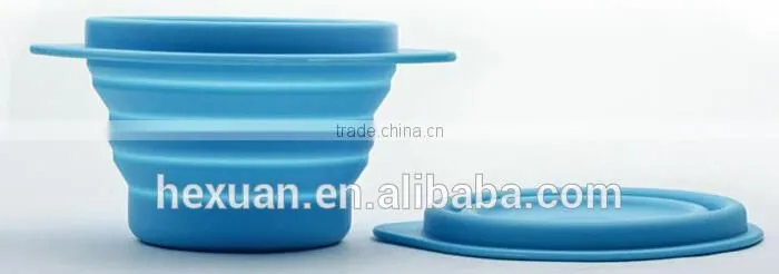 OEM, many colors,Silicone Baby Suction Bowls with Lid,kids silicone bowl