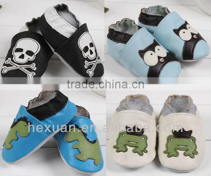 2016 lovely china wholesale leather baby shoe