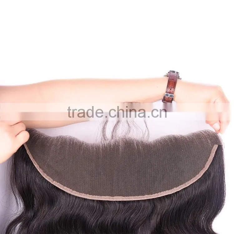 Ear to Ear frontal Lace Closure with Baby Hair 13"*4" Body Wave Virgin Brazilian Hair Lace Closure