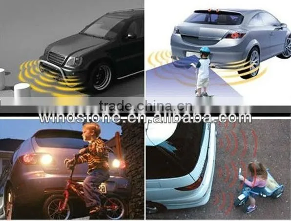 Rainbow LED wireless reverse camera and parking sensor--RD036C4