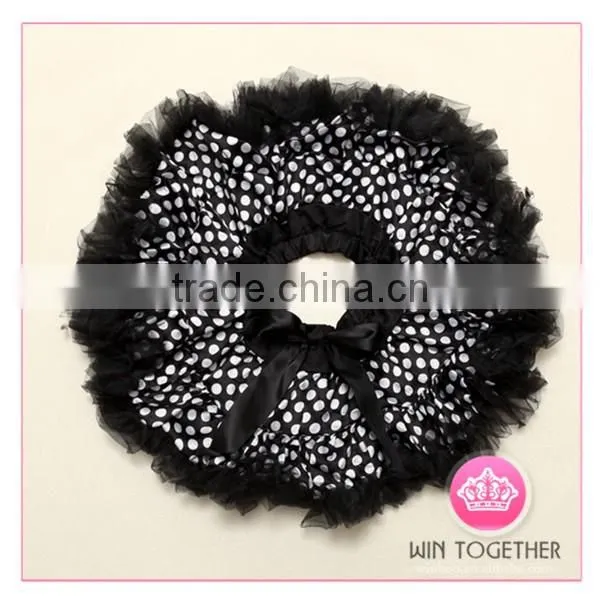 Polka dot black pettiskirt costume