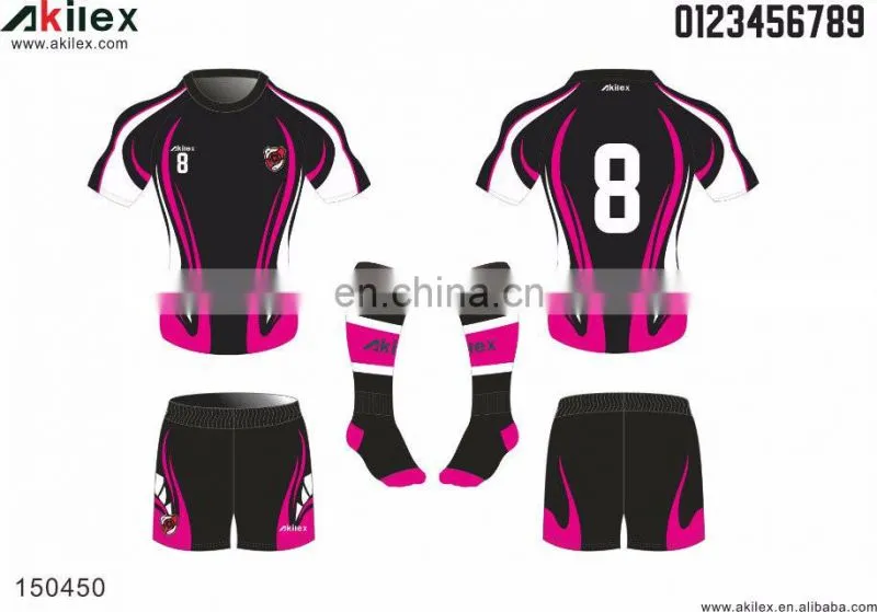 2016 wholesale custom sublimation rugby jersey for any logo