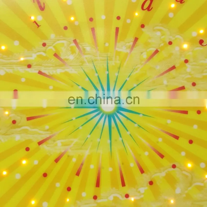 Custom good quality led flashing light up greeting cards with battery