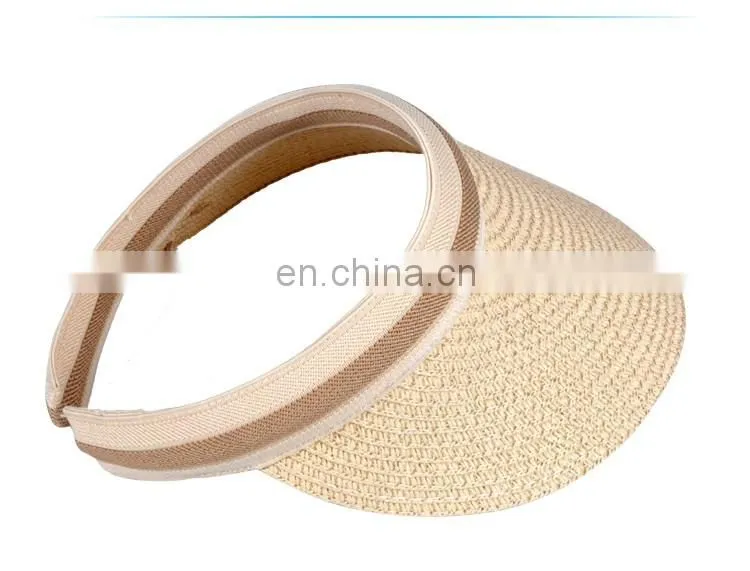 women's summer visor strawhat sun-shading sun hat beach cap Papyruses Air cap Seaside Sandy beach baseball caps casual fashion