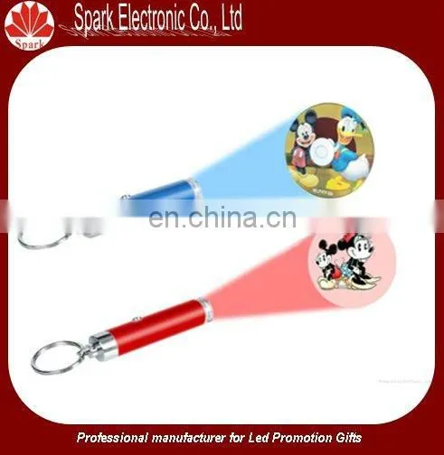 4*AG3 battery led keyring torch