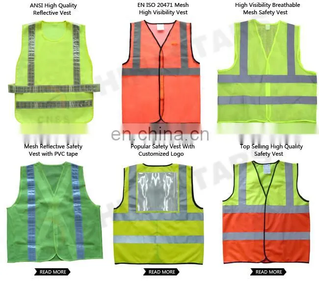 Reflective safety vest,safety vest with pockets,mesh safety vest