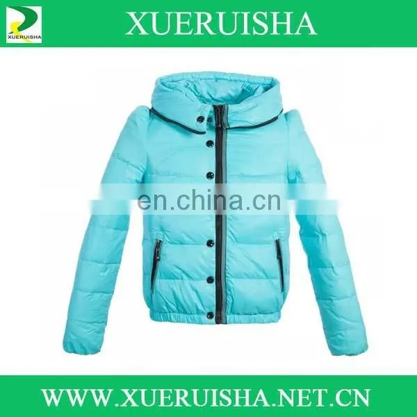 wholesale cheap prices custom girls beautiful down jacket