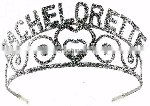 Wedding and hen party silvery BRIDE TO Be Metal Tiara 