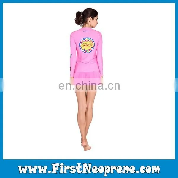 Pretty Ladies Artist Patterns Swim Shirt Rash Guard