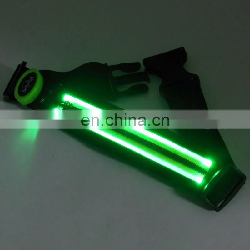LED waistband for mobile LED belt for key Glow waistband for sport
