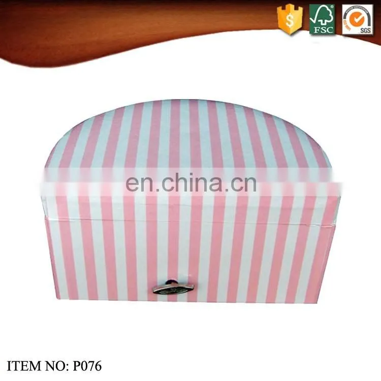 China factory semicircle paper jewellery musical Boxes for wholesale