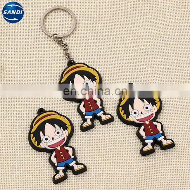Promotional custom shoe rubber pvc key chain