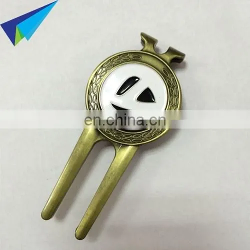 2016 new free mode golf pitch repairer with logo ball marker