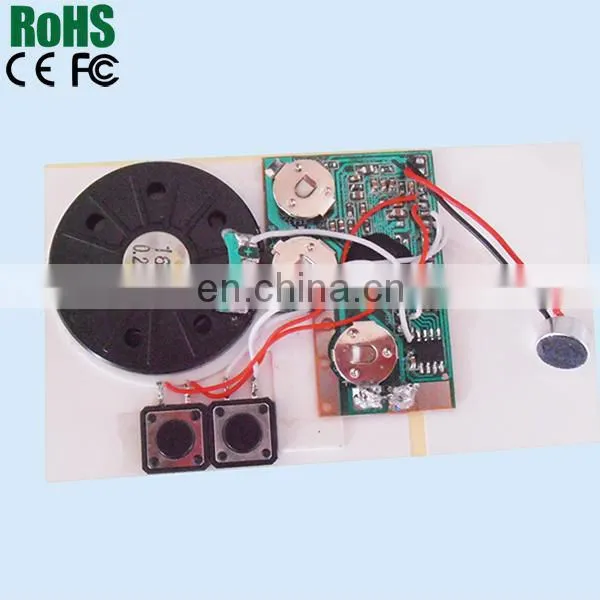 Music recording audio chip for cards