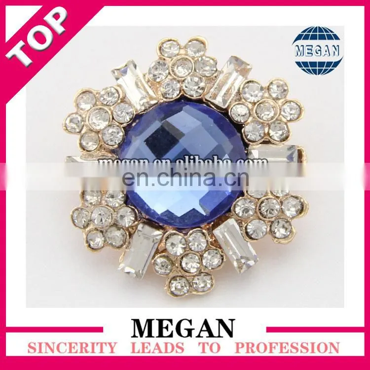 Grade quality Round Shape resin flower crystal buttons for decoration