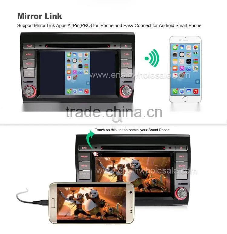 Erisin ES4700F 7" Touch Screen Car Radio DVD CD Player GPS for Bravo