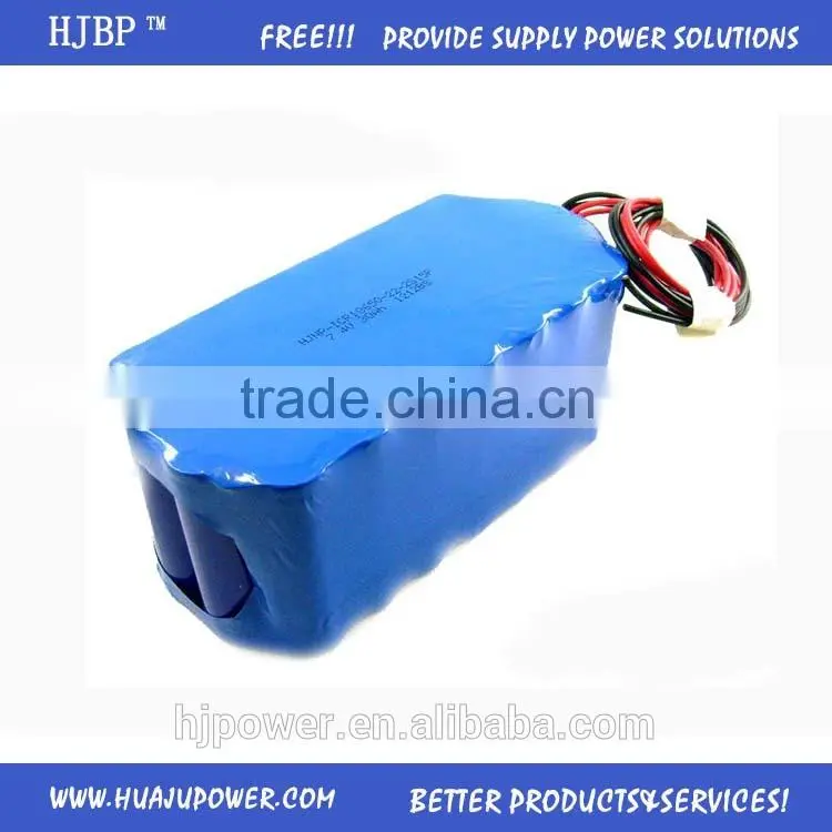 china good battery HJBP customized high capacity 20ah|30ah|50ah|80ah|100ah 7.4V rechargeable 18650 li-ion lithium battery