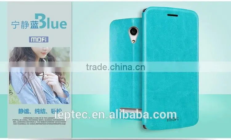 MOFi Case Funda Celular Housing for TCL P316L , Mobile Handset Coque Flip Leather Back Cover for TCL P316L