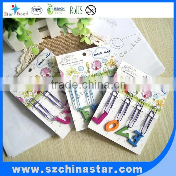 Different designs airplane shaped paper clip in tin box package