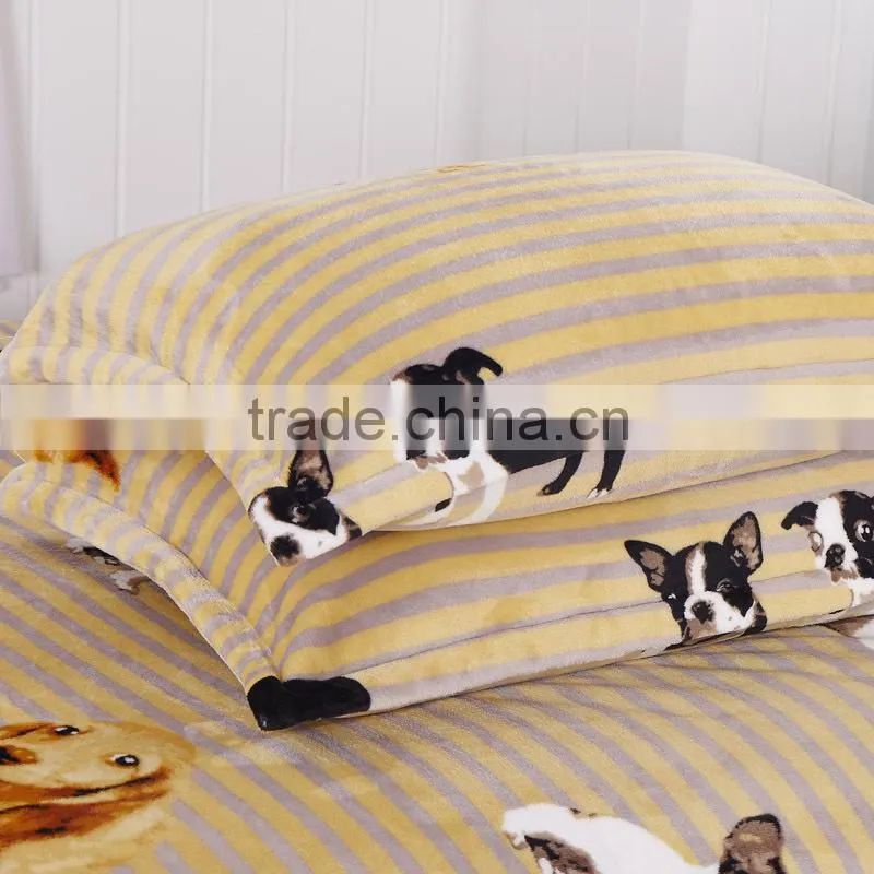 High quality animal print duvet cover cheap dog pattern professional quilt cover set