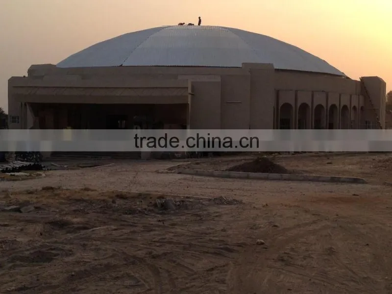 New hard prefabricated steel hall construction
