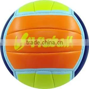 Machine stitched foam PVC material colorful volleyball size 5#