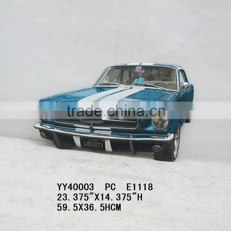 new design metal car 3D look wall arts, vintage wall decor
