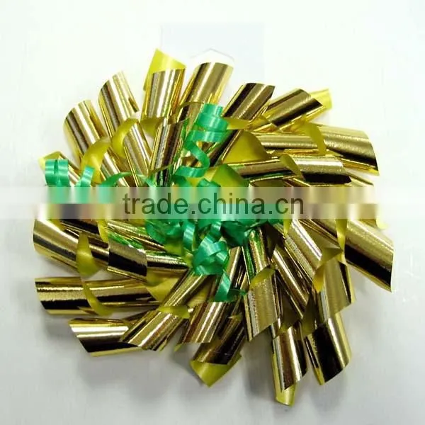 Curly Ribbon/Fabric Curly Bow/Christmas Tartan Bow/Christmas Ribbon Bow