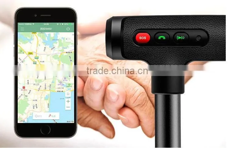 Durable trekking pole with GPS function