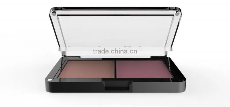 square magnet compact case with transparent lid ,makeup case