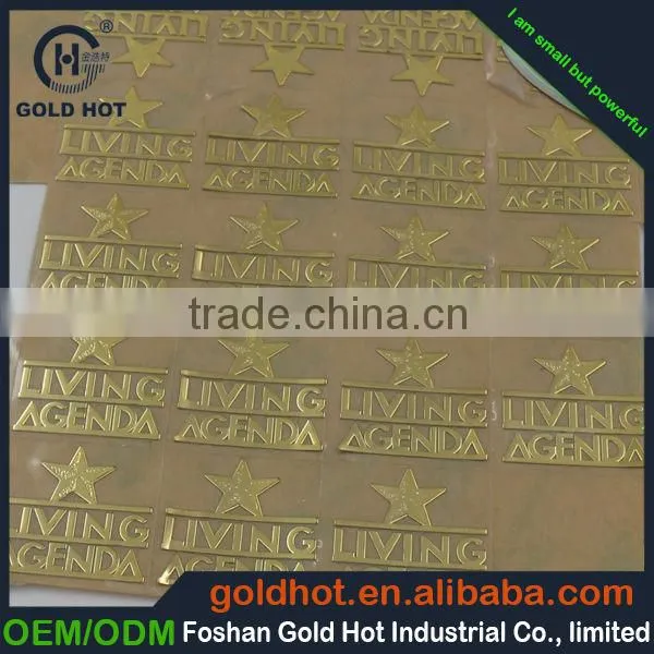 Custom separate letter metal sticker ,metal label