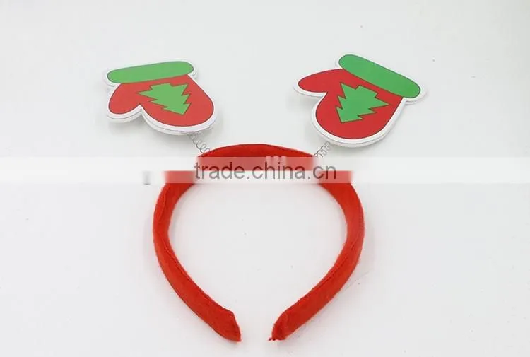 Wooden Gloves Christmas Headband Party Hair Accessorie