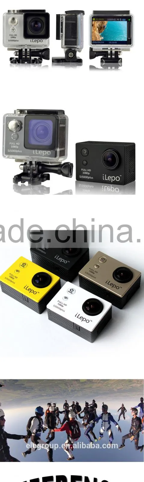 2.0 inch LCD screen hd 1080p waterproof outdoor SJ5000plus digital camera wifi sports cameras