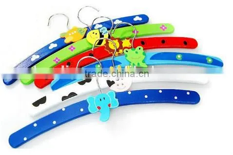 Color Hanger for Baby and Kid&Children Clothes/Cartoon Wooden Hanger