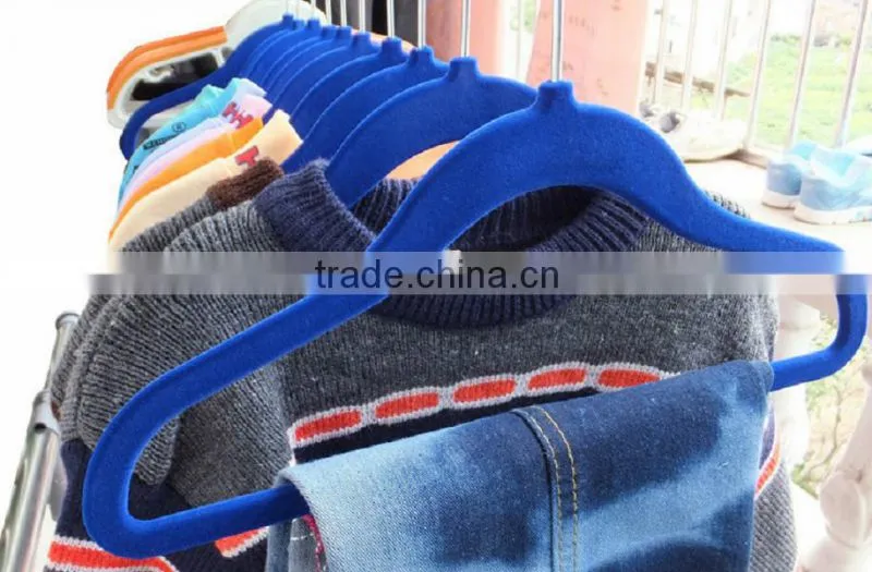 High Quality Children Velvet Hangers/Flock Hangers