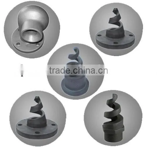 Refractory silicon carbide nozzle