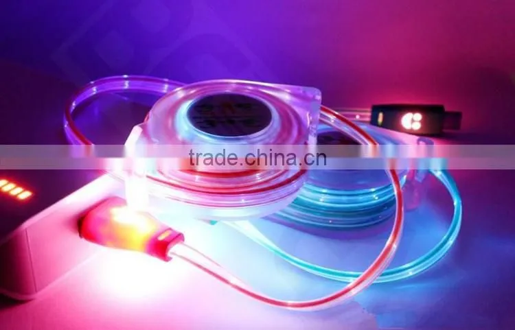 6ft 5 Pin Micro LED Light USB Charging Cable