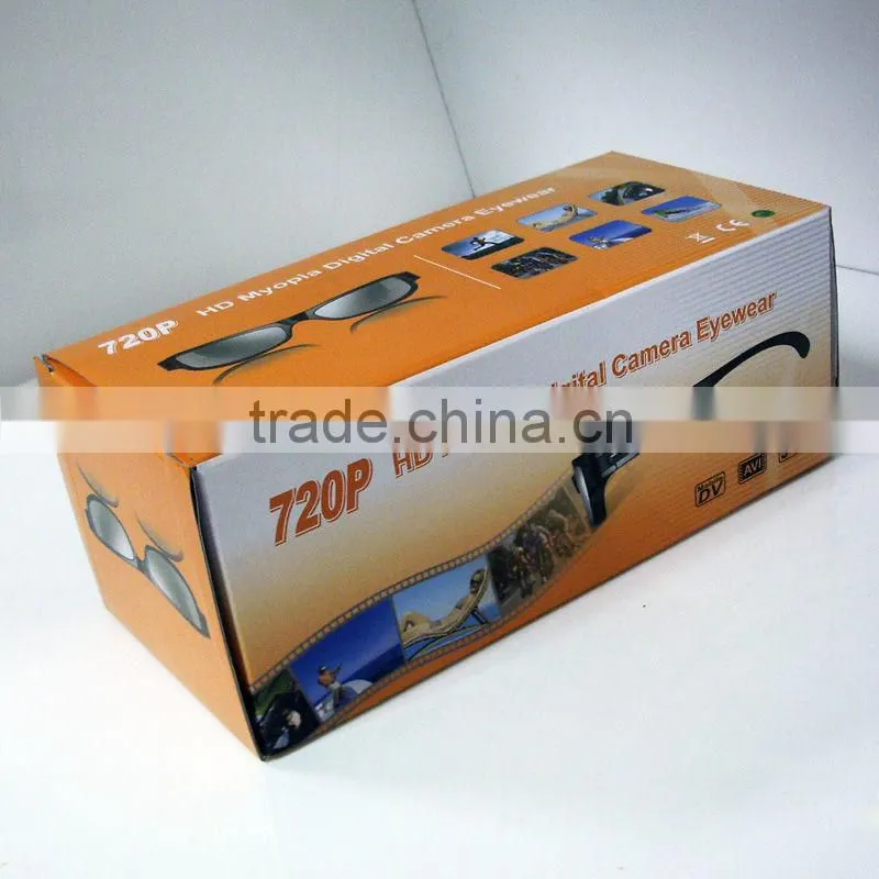 5 Mega Pixels 720P HD Camcorder Glasses with Camera Video Support TF Card up to 16G