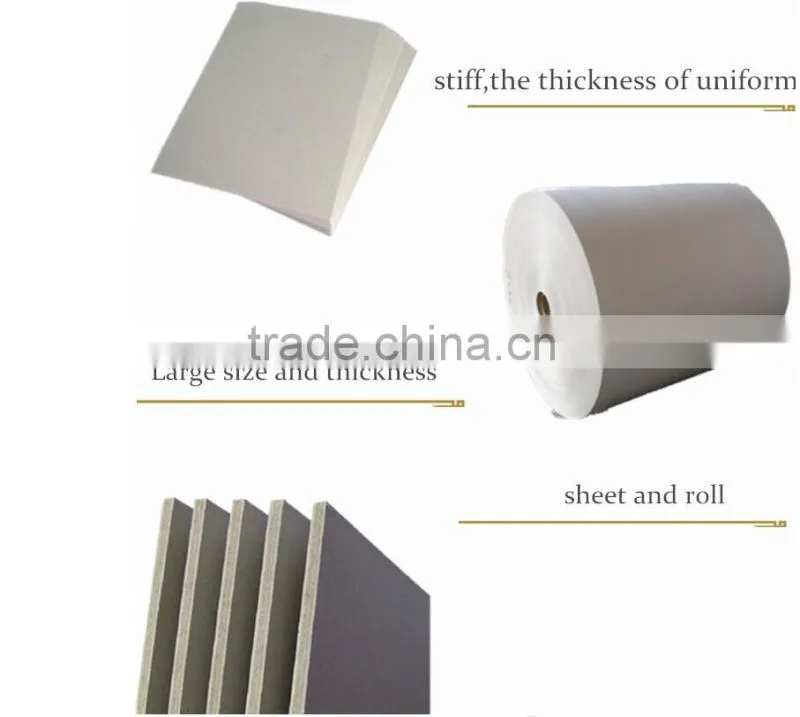 250~650 gsm Grey Board Paper Roll For Offset Printing
