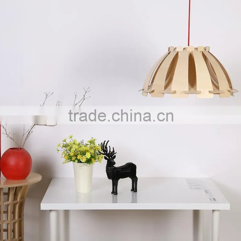 LED pendant Light JK-8005B-25 Edison Wooden Fixture Pendant Light