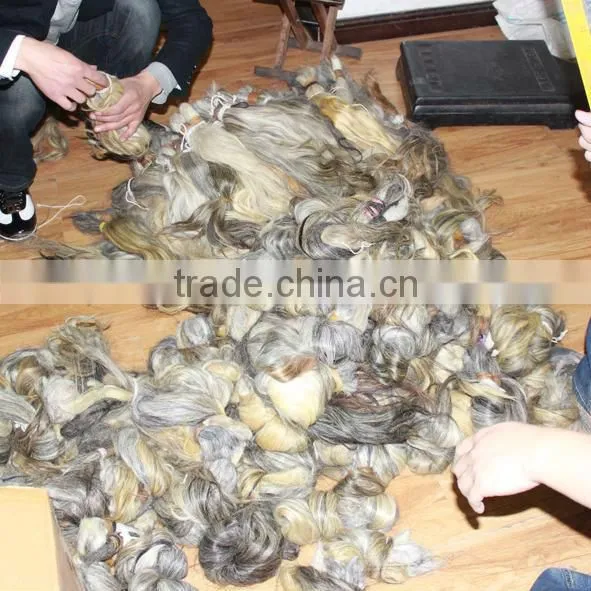 grey hair extensions flat keratin tip remy hair 100% virgin gray hair with italy glue